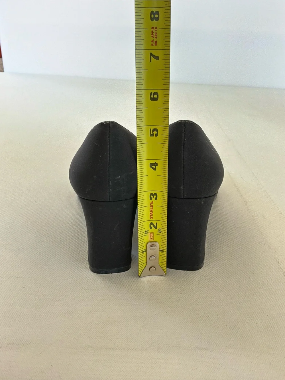 Bandolino Black Square Toe Block Heel Pumps Women’s Size 8.5M Classic Shoes